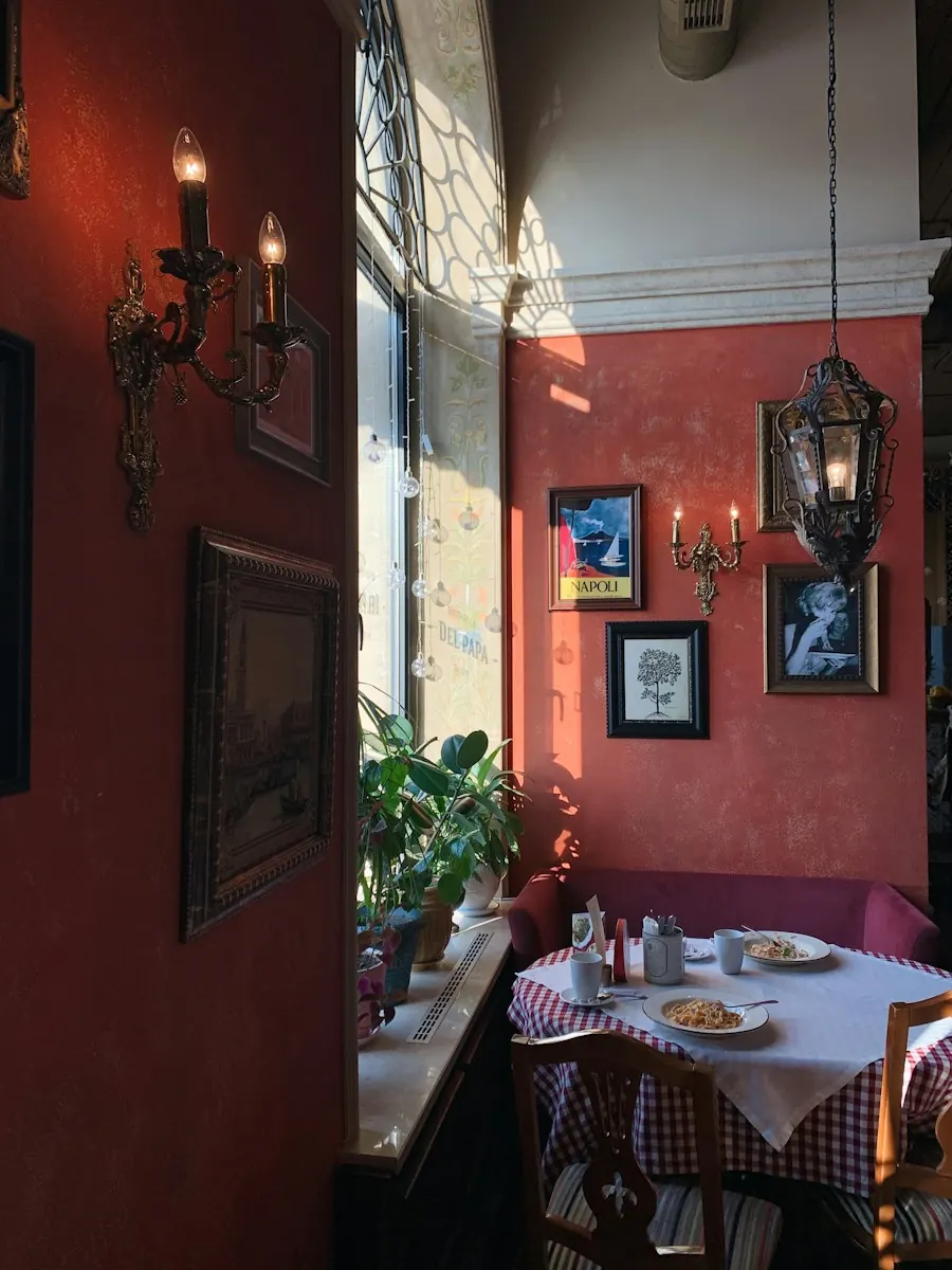 Warm, old-world dining