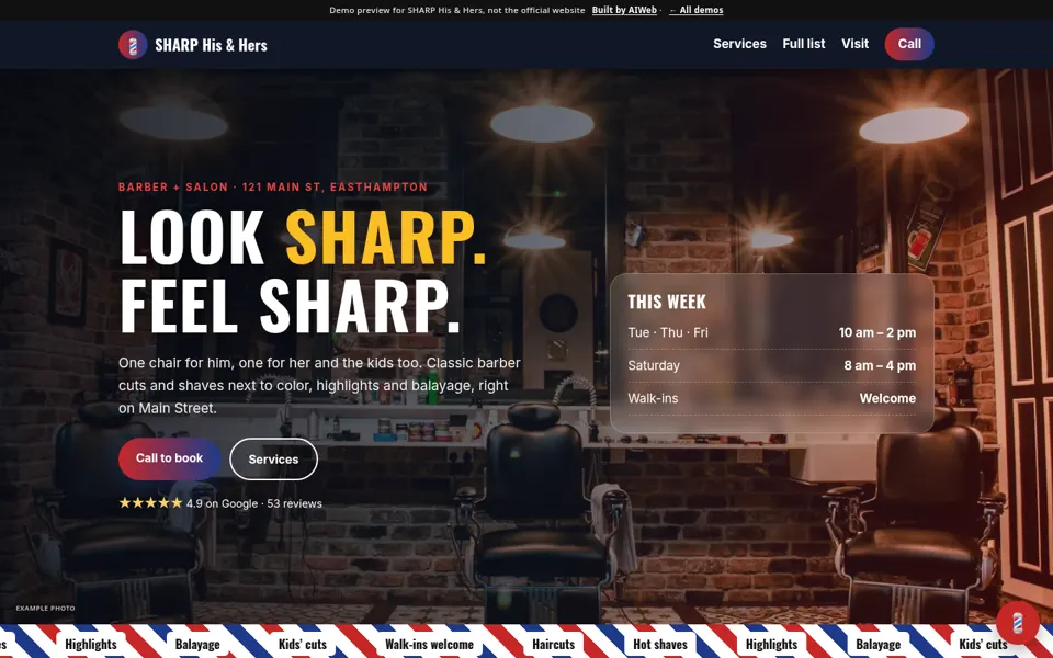 Concept demo for SHARP His & Hers